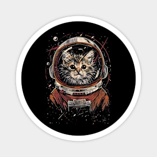 Space Astronaut Kitty Cat - Fun Animal Designs Magnet